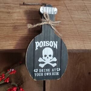 Poison Skeleton Halloween Decor